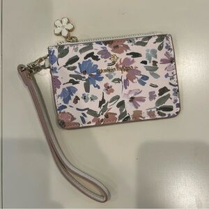 Nanette Lepore Floral Wristlet - Purple, Blue & Green